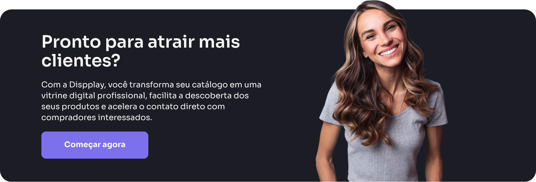 Banner CTA para empresas da Dispplay